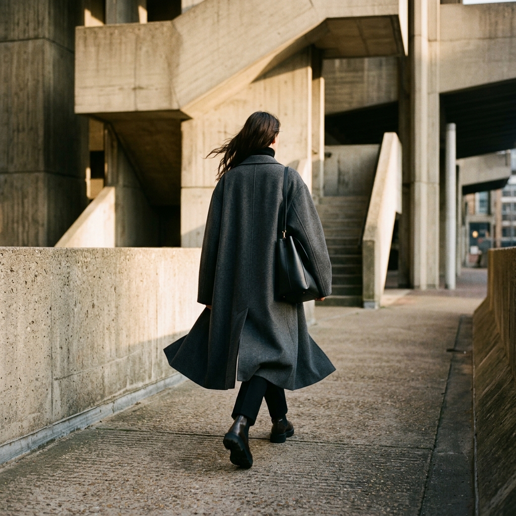 Silhouettes of Brutalism lookbook entry